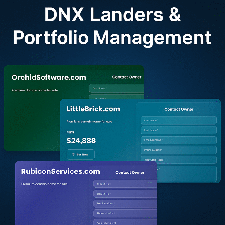 More Than Just a Landing Page: Inside DNX’s First-of-Its-Kind Domain Portfolio Management Suite