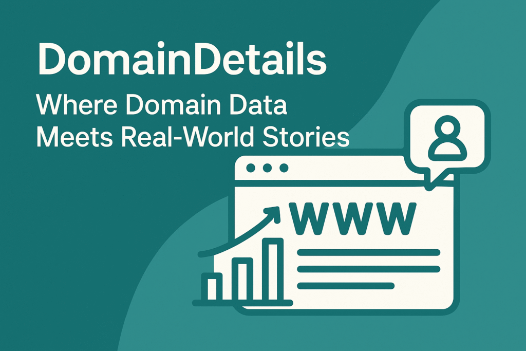 Domain Details, real word domain data and domain acquisition stories